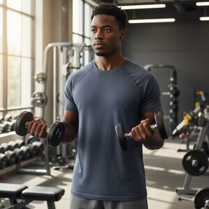 Rhone Reign Short Sleeve Training Tee Navy Blue Heather Mens XL RN141364